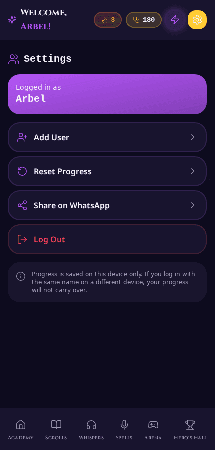 V4 comfort settings: Minimal Mode and Calm Mode toggles